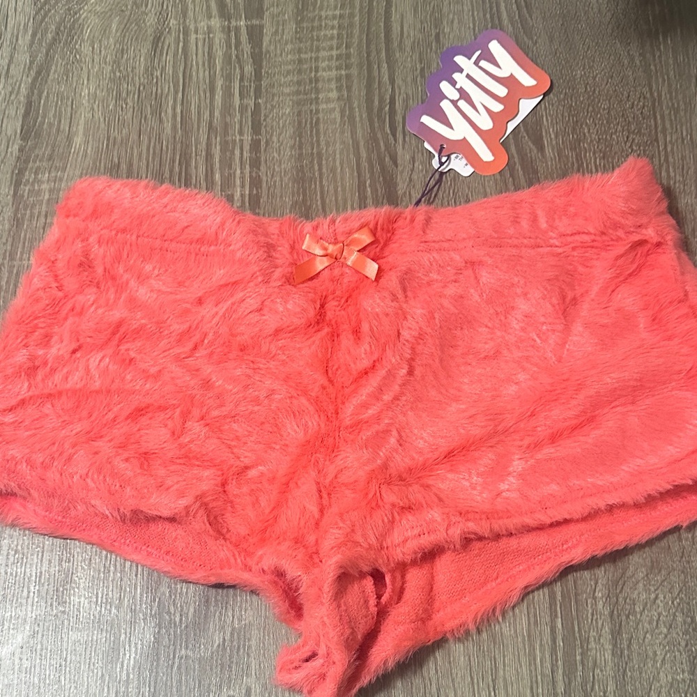YITTY Soft Coral Fuzzy Panties